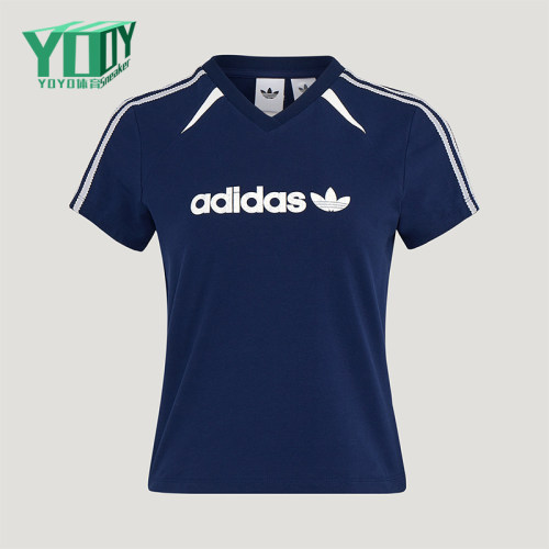 Adidas/阿迪达斯正品三叶草BLKTWT-SHIRT新款女经典短袖T恤KU4762