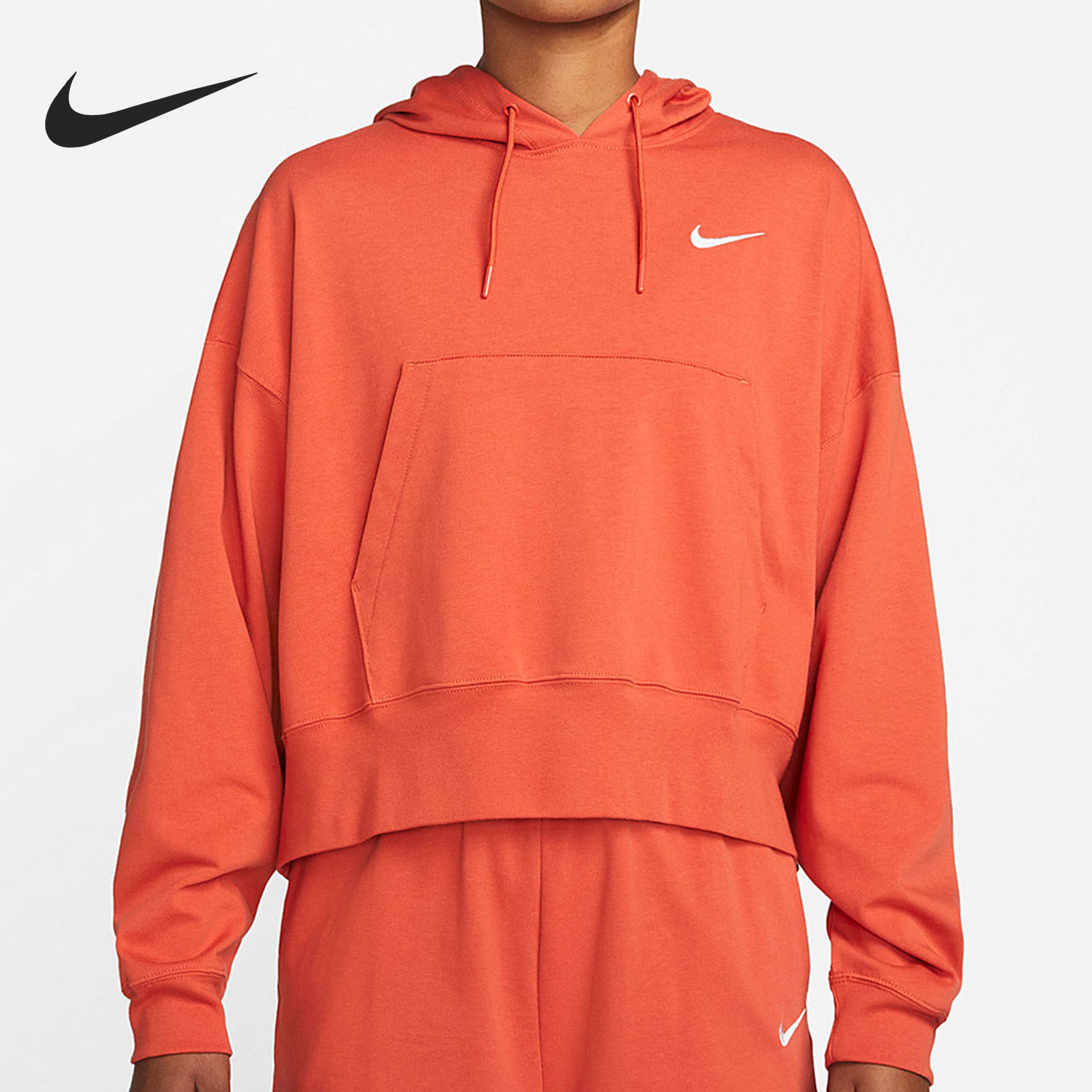 Nike/耐克正品秋季新款女子运动休闲舒适连帽卫衣DM6418-200