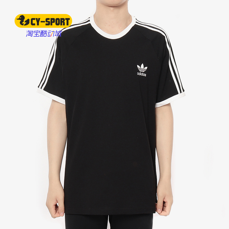 Adidas/阿迪达斯正品 3-STRIPES TEE 男子休闲运动短袖T恤CW1202