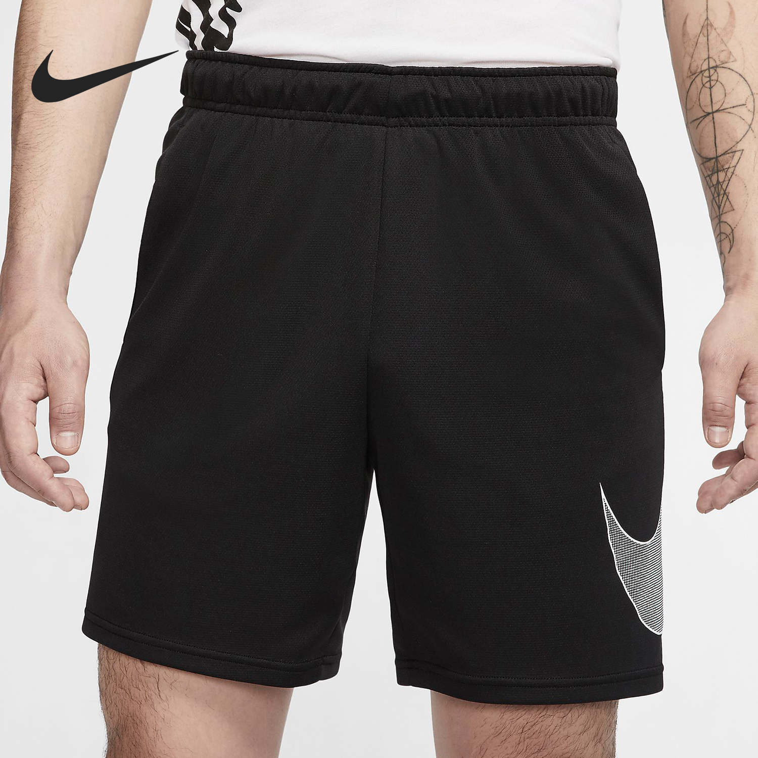 Nike/耐克正品新款男士跑步训练拼接透气休闲短裤CJ6690-010