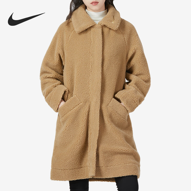 Nike/耐克正品冬季新款女子休闲保暖仿羊羔绒外套FB1799-258