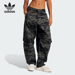 收脚水洗长裤 三叶草女士工装 JI5741 阿迪达斯正品 Adidas