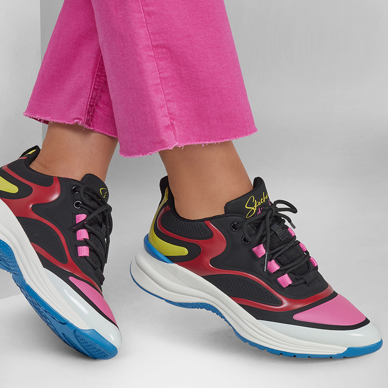 Skechers/斯凯奇正品新款女士时尚拼接透气运动休闲鞋