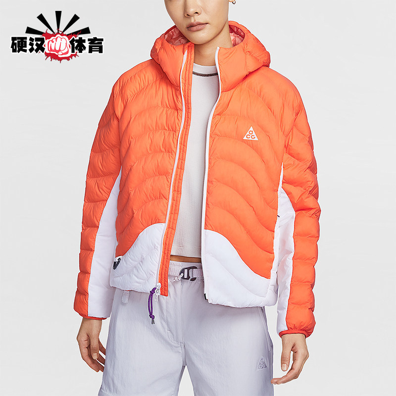 Nike/耐克正品Therma-FIT女士运动拼接长袖连帽棉服HM9964-819