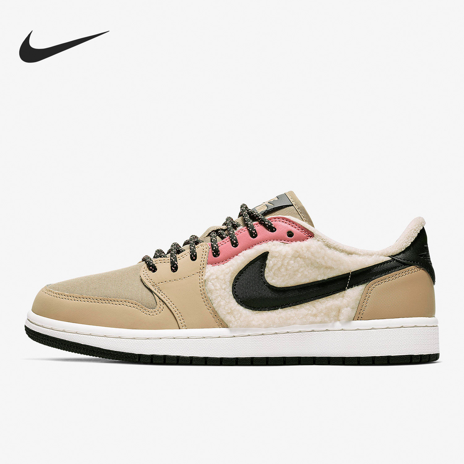 Nike/耐克正品女士毛绒减震防滑低帮复古篮球鞋AQ0828-200