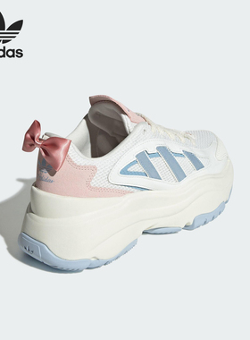 Adidas/阿迪达斯正品三叶草女士运动蝴蝶结厚底老爹鞋JR4240