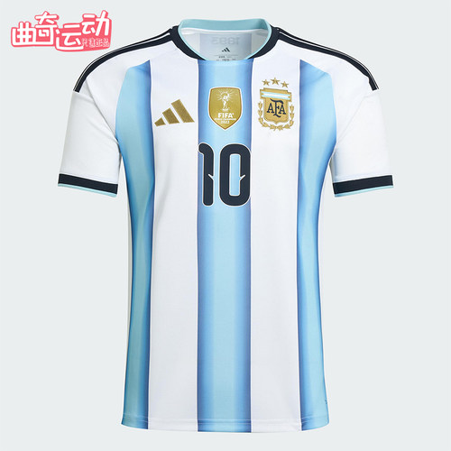 Adidas/阿迪达斯正品阿根廷男士针织修身圆领足球运动T恤KA8117