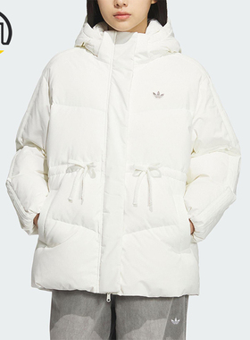 Adidas/阿迪达斯正品三叶草女士时尚保暖简约休闲羽绒服KF3685