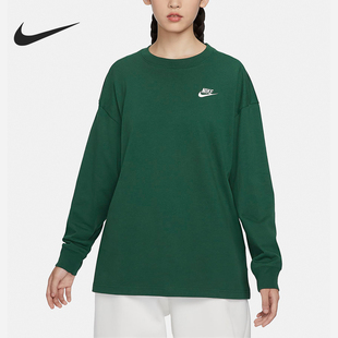 341 OVERSIZE女士圆领宽松针织户外T恤HJ0838 Nike 耐克正品