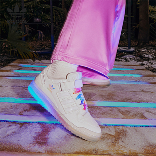 LOW男女运动休闲板鞋 三叶草FORUM GX2722 阿迪达斯正品 Adidas