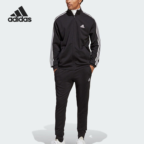 Adidas/阿迪达斯正品新款男士经典立领休闲运动套装IC6766
