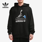 Adidas GN2159 HOODIE男子春秋运动套头衫 阿迪达斯正品 三叶草WORM