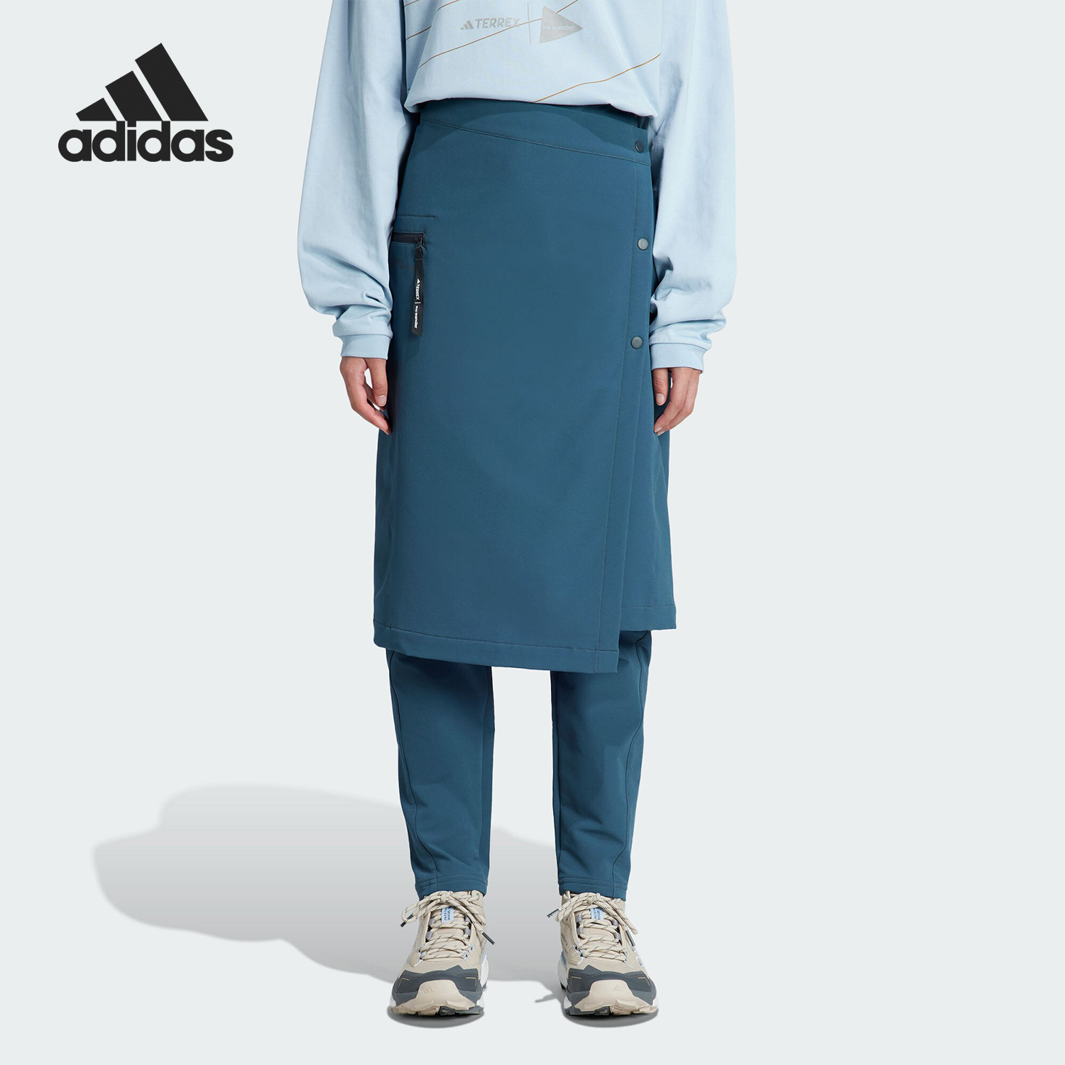 Adidas/阿迪达斯女士运动软壳裤