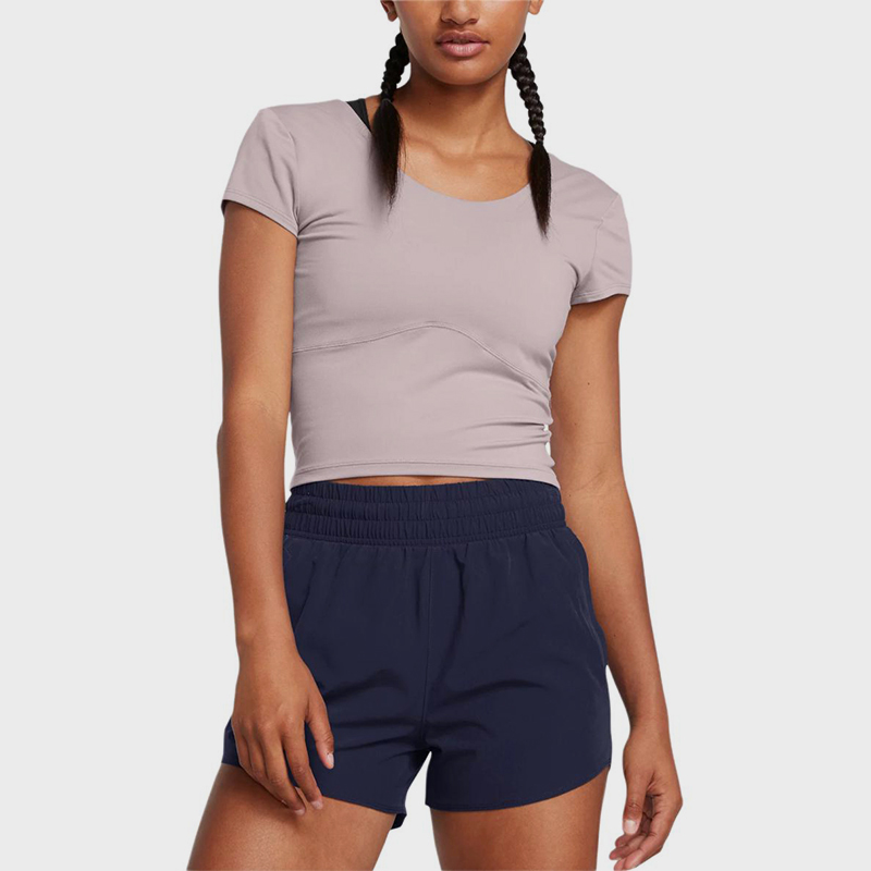 UA/安德玛正品Meridian SS Fitted女士修身短袖T恤1379156-015