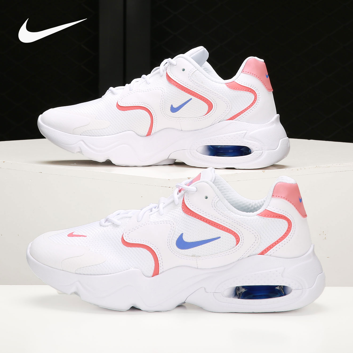 Nike/耐克正品当季新款女子低帮透气系带运动跑步鞋 CK2947-106