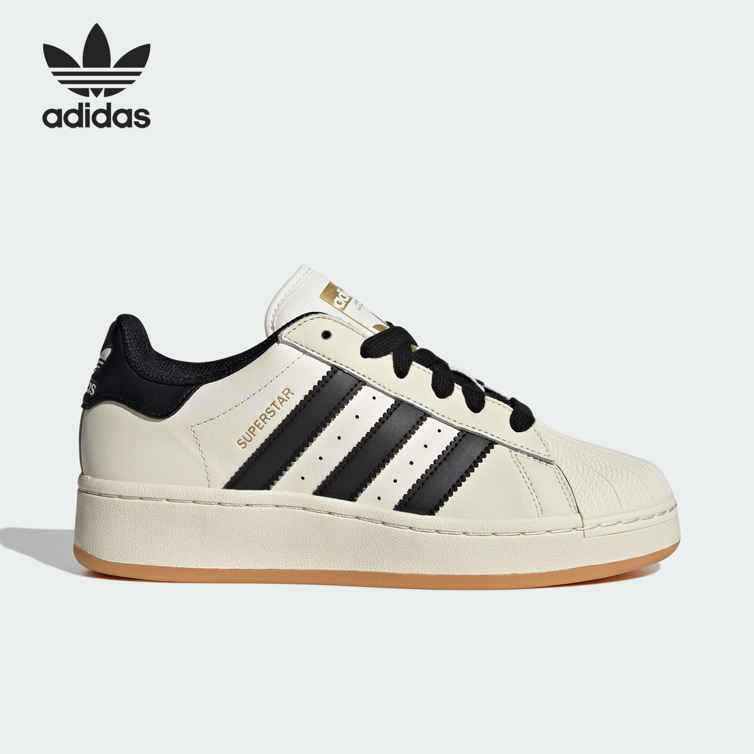 阿迪达斯男女贝壳头板鞋