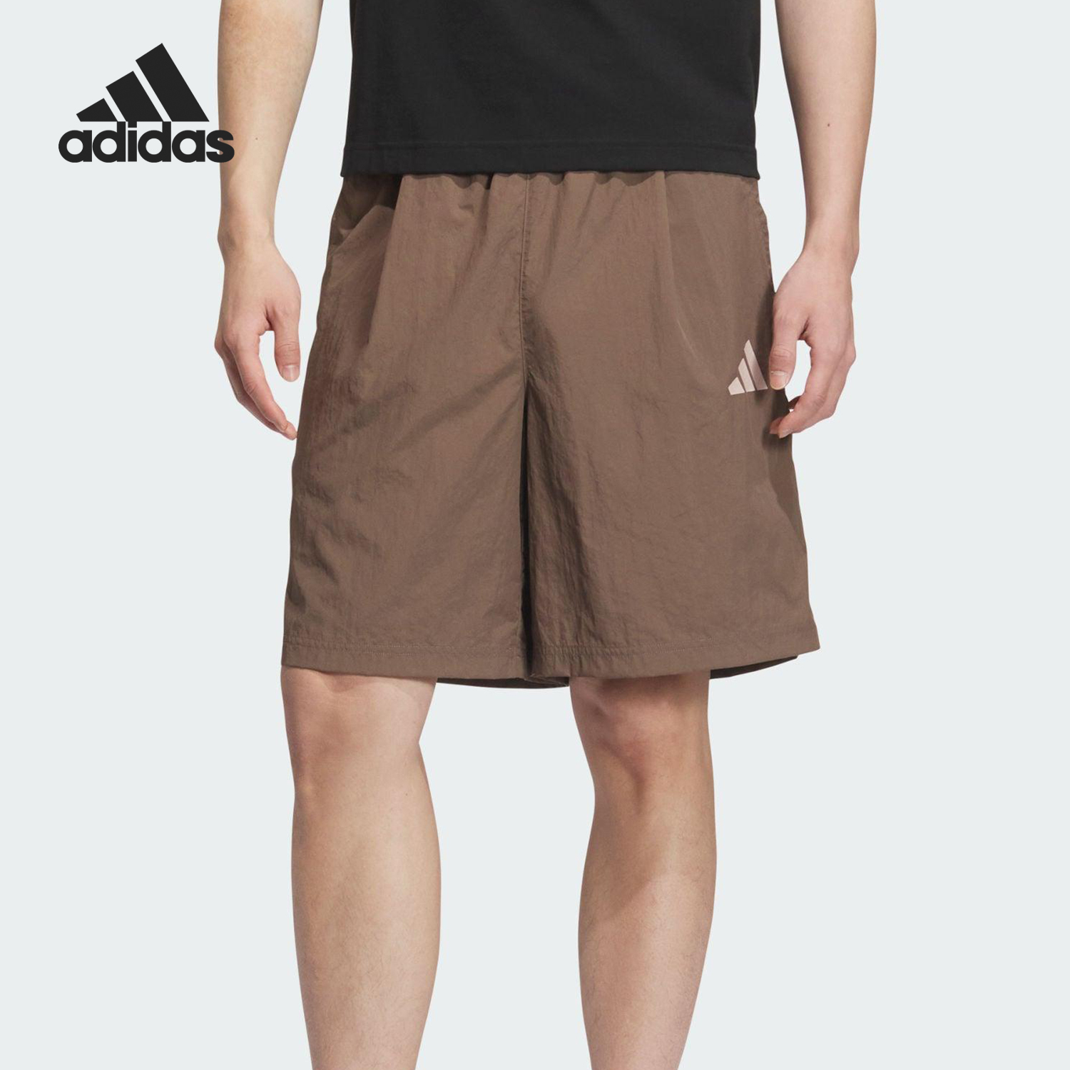 Adidas/阿迪达斯正品2025夏季款男士梭织日常休闲短裤KF0135