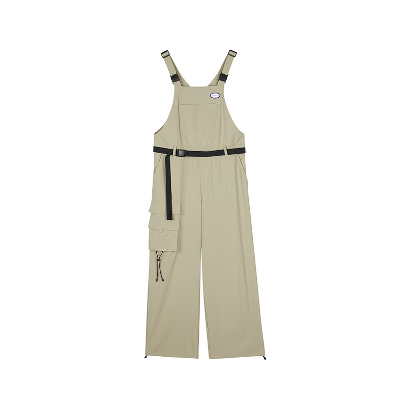 斯凯奇正品女子梭织背带裤