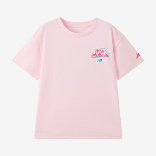 New Balance新百伦正品儿童凉感圆领短袖休闲T恤7EG2E043-LPK
