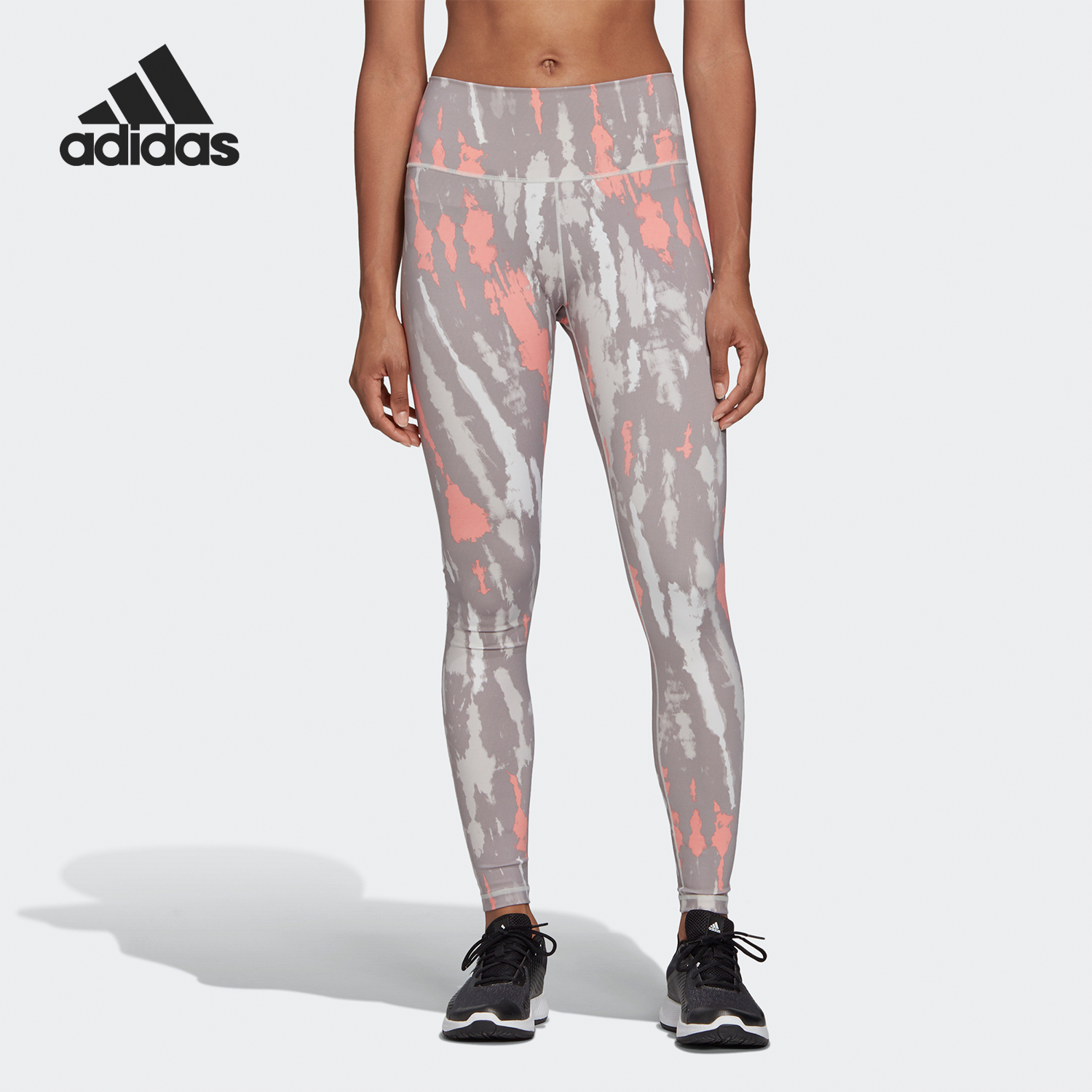 Adidas/阿迪达斯正品SMC女士弹力高腰运动时尚紧身长裤FK2289