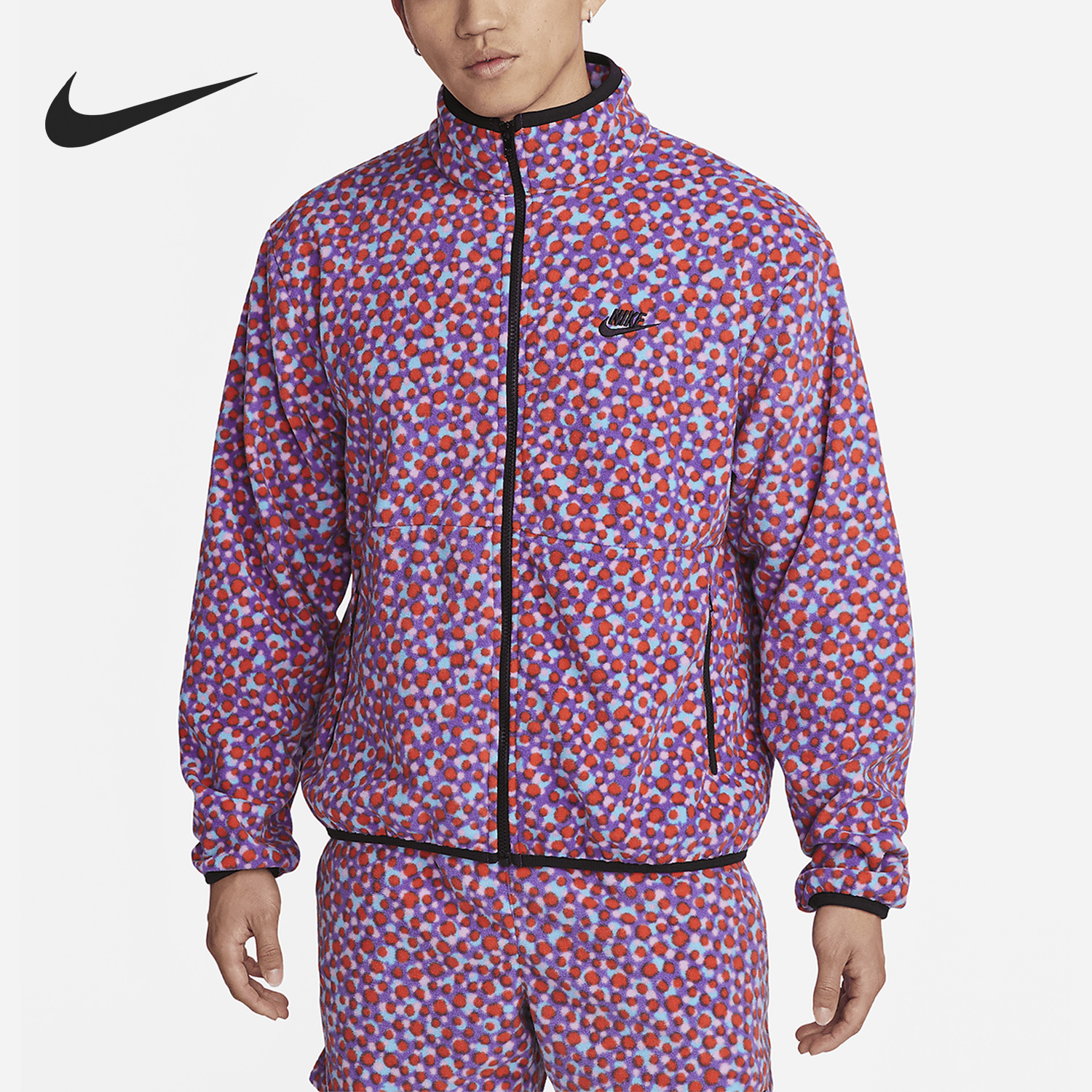 Nike/耐克正品新款男子保暖摇粒绒立领外套DX0532-480