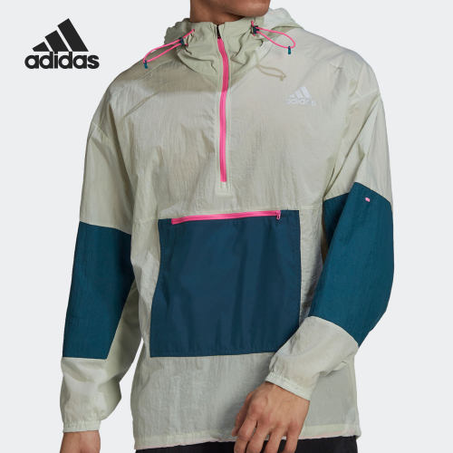 Adidas/阿迪达斯正品当季新款男子半拉链运动休闲夹克外套GN2179