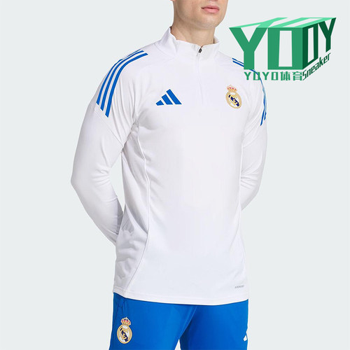 Adidas/阿迪达斯正品春秋男士休闲足球半拉链运动套头卫衣JP4027