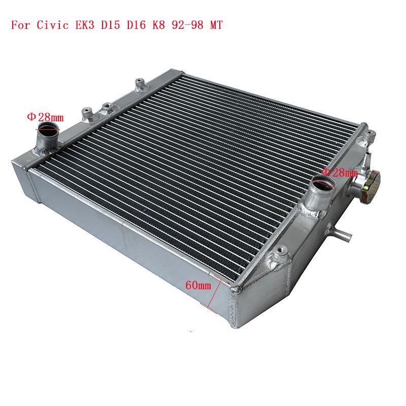 适用思域全铝加厚水箱散热器CIVIC EK3 B16 B18 D15 D16 K8 92-98