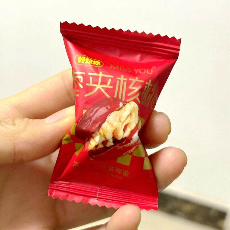 好想你灰枣夹核桃168gmissyou红枣夹核桃小包装枣子干货营养零