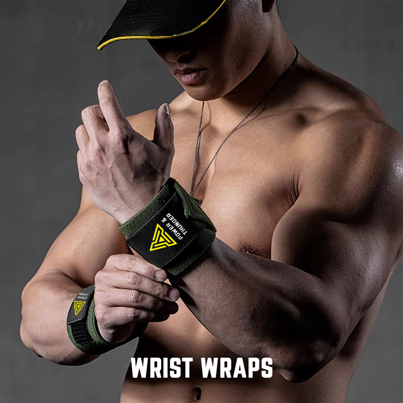 嘴哥同款健身护腕男运动护具卧推助力带扭伤力量训练专用绷带加压