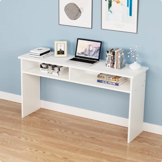 靠墙窄桌双层桌宽20/30/40简约长条桌家用卧室长方形上下层小桌子