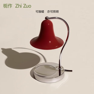 奶油风台灯香薰融蜡烛灯北欧卧室床头氛围灯装 法式 饰创意生日礼物