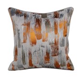 样板间橘灰色抽象抱枕机理靠垫靠包酒店公寓Q售楼处沙发抱枕软装