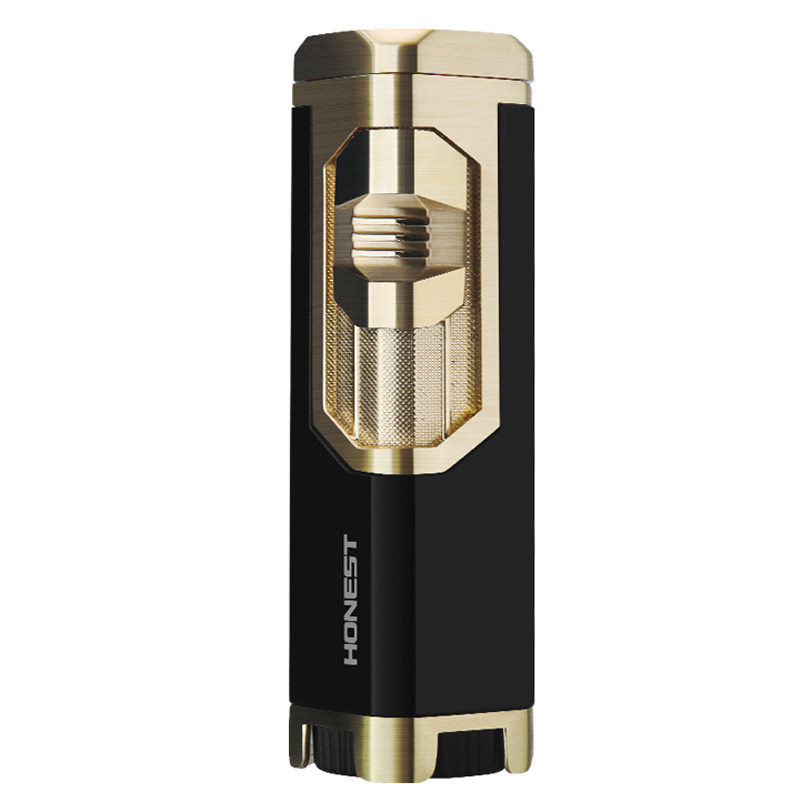 四直冲打火机防风充气创意个性潮男士礼品L雪茄点烟器送男友点火