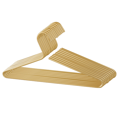 衣架家用挂衣铝合金太空铝黑色实心衣柜衣橱N轻奢金属晾衣架挂衣