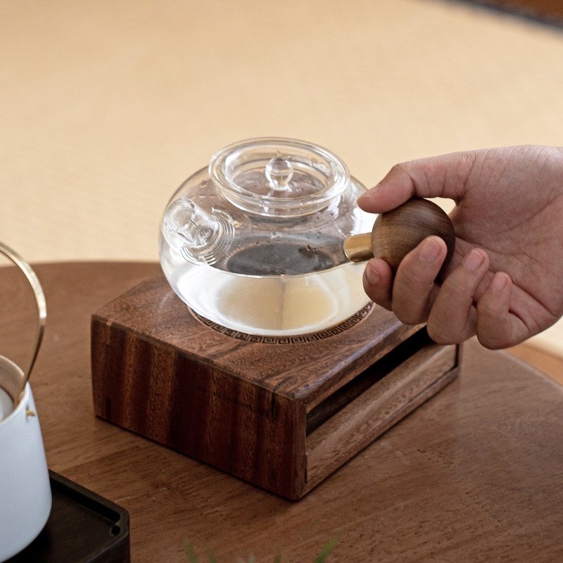 胡桃木蜡烛煮茶炉温泡茶炉底y座明火烤橘子炉热茶暖茶加热炉温茶,餐饮具,煮茶炉,淘宝优惠券,粉丝福利购,淘宝优惠卷