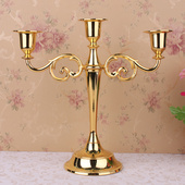 蜡烛台D餐桌烛光晚餐酒店家居装 婚庆婚礼5头烛台欧式 饰摆件 包邮