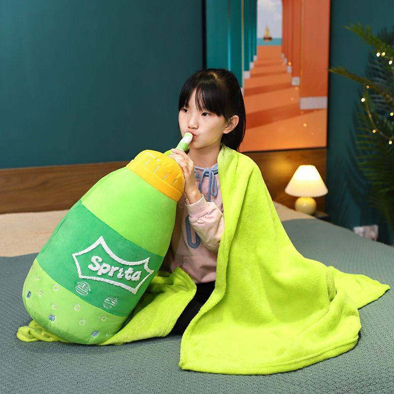 二合一AD钙奶创意抱枕被子两用女办公室午睡毯子枕头毛.毯车用靠,居家布艺,抱枕被,淘宝优惠券,粉丝福利购,淘宝优惠卷