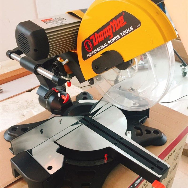 中粤7120感h应电机12寸无刷静音拉杆式斜切锯式锯铝机切割机铝合,五金/工具,界铝机,淘宝优惠券,粉丝福利购,淘宝优惠卷