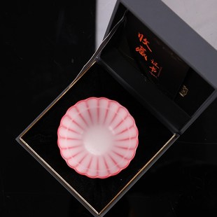 锔钉猪油冻陶瓷女主人杯复古中式粉E黛佳人汝窑主人杯个人专用茶