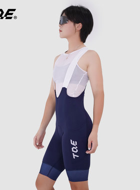TQE新款透气公路车骑行背带短裤透气自行车双箭头骑行裤女款夏季