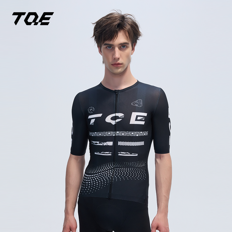 TQE 新款夏季奇迹系列公路车骑行服短袖男款速干透气户外骑行上衣