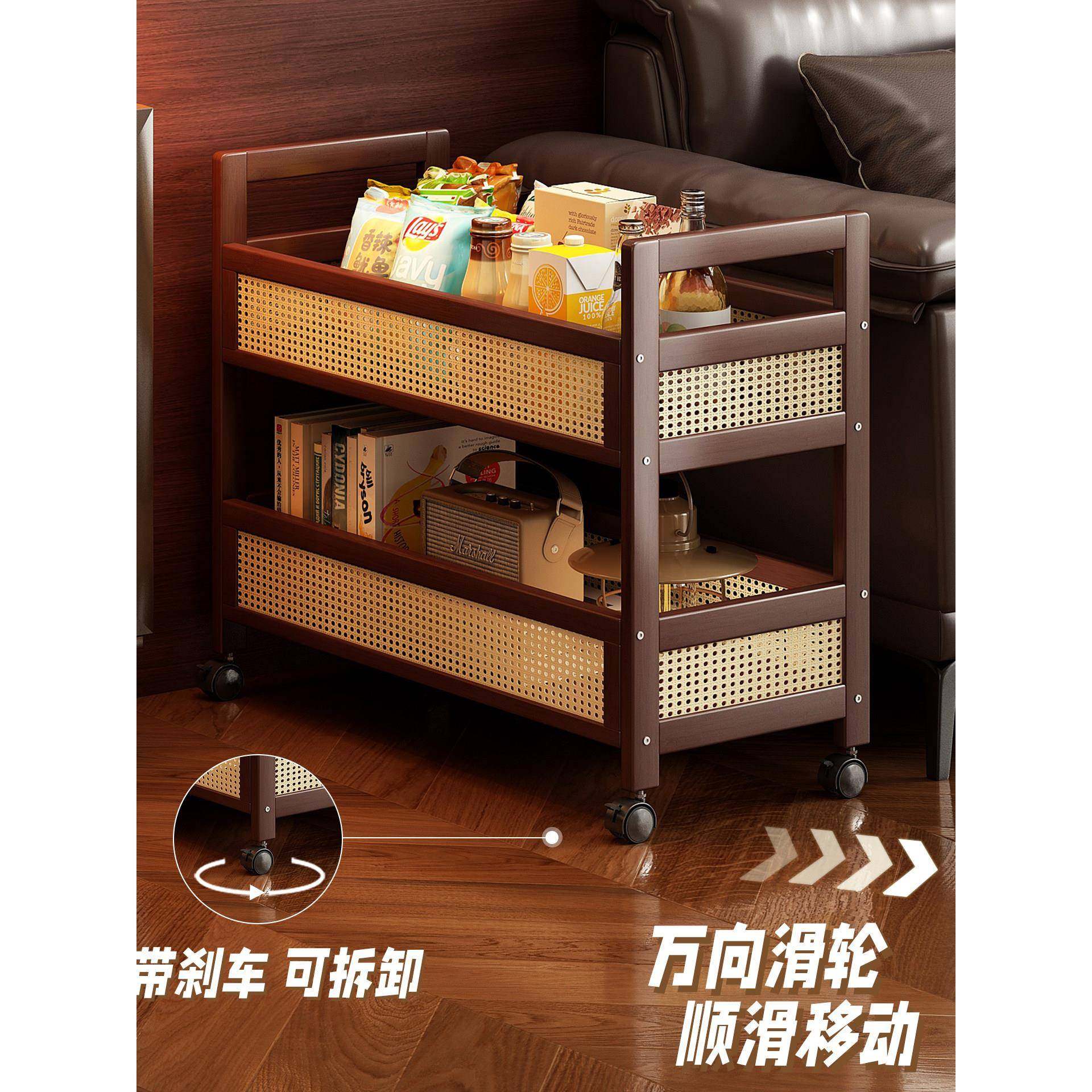 客厅可移动小带推车置覆架茶几轮多拓爵（住功能古沙发边几零食收,住宅家具,移动边几/推车,淘宝优惠券,粉丝福利购,淘宝优惠卷