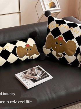 厅房含芯靠背垫客风卧室飘书窗HOX靠垫抱靠枕套卡通沙发靠枕枕氛