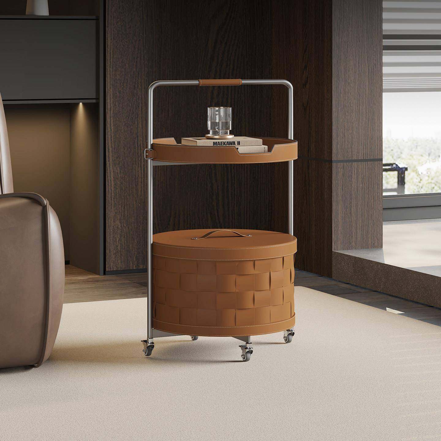 意式简可移动小推车沙发边几极物客架床头柜厅茶几置零食收纳架子,住宅家具,移动边几/推车,淘宝优惠券,粉丝福利购,淘宝优惠卷