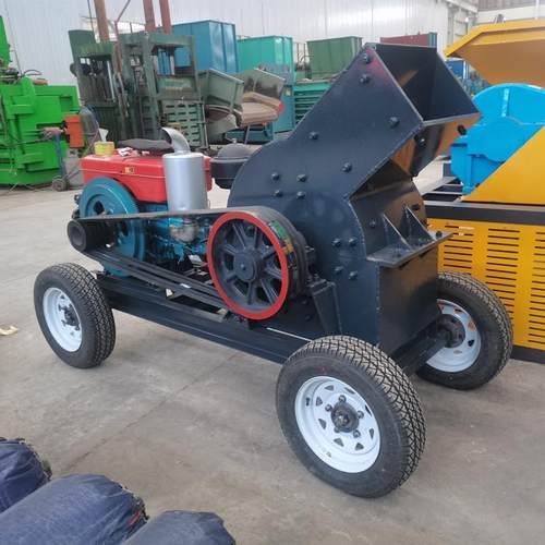 锤式破碎机小型建筑垃圾打砂机石英石鹅卵石碎石机石料生产线