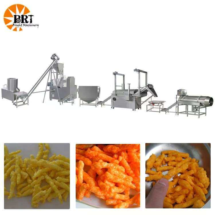 非油炸型可可粟米条生产线小辣椒粟一烧奇多休闲零食品膨化挤出机