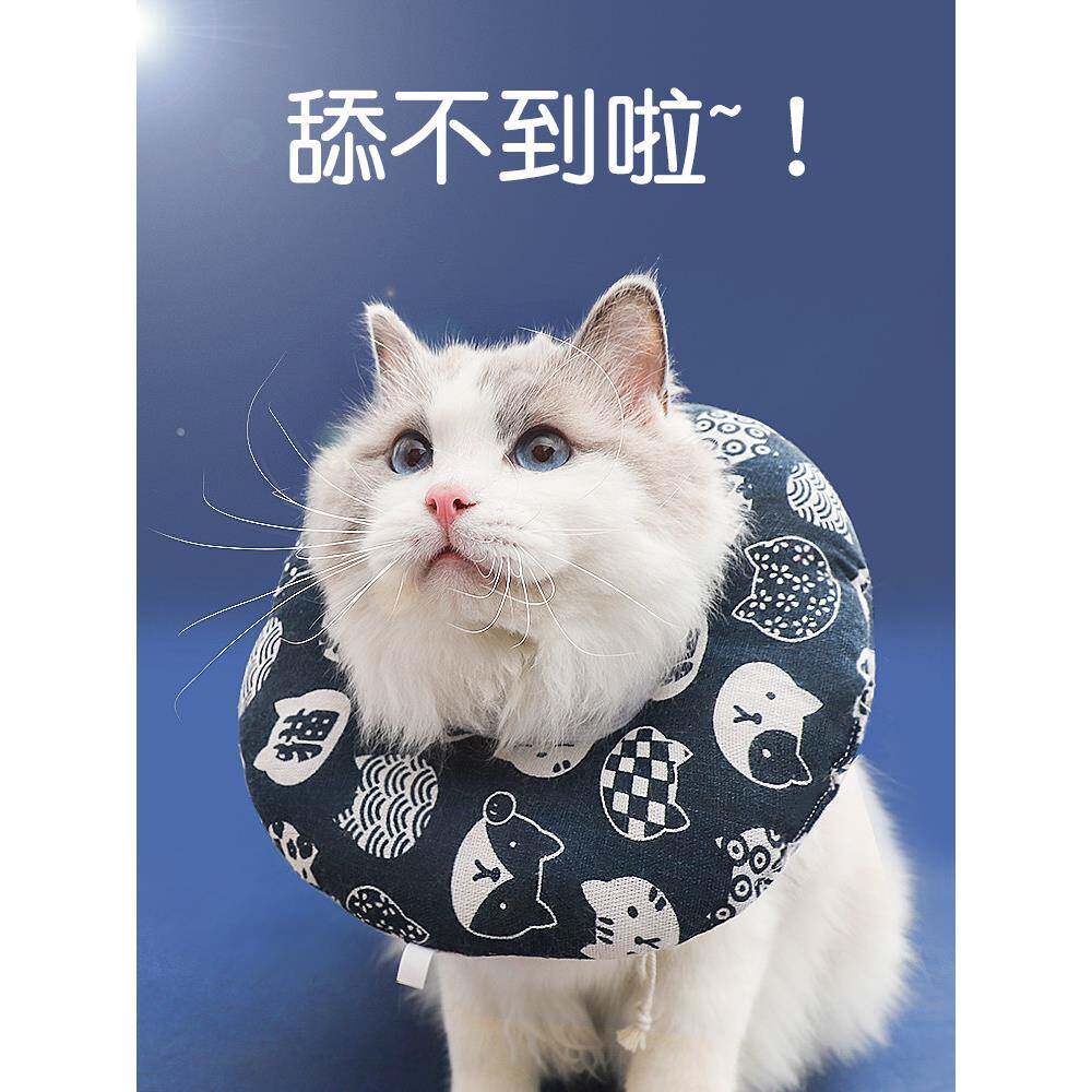 猫项圈伊丽莎白项圈猫头饰不影响吃小猫防舔项圈软项圈小猫和猫