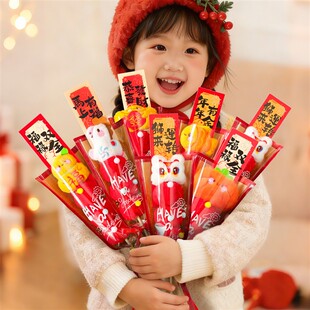 新年装饰品道具毛绒冰糖葫芦摆件春节氛围场景过年感拍照马年家居