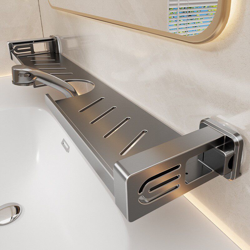 吸盘水龙头置物架卫生间免打孔壁挂式浴室洗手池洗漱台沥水收纳架